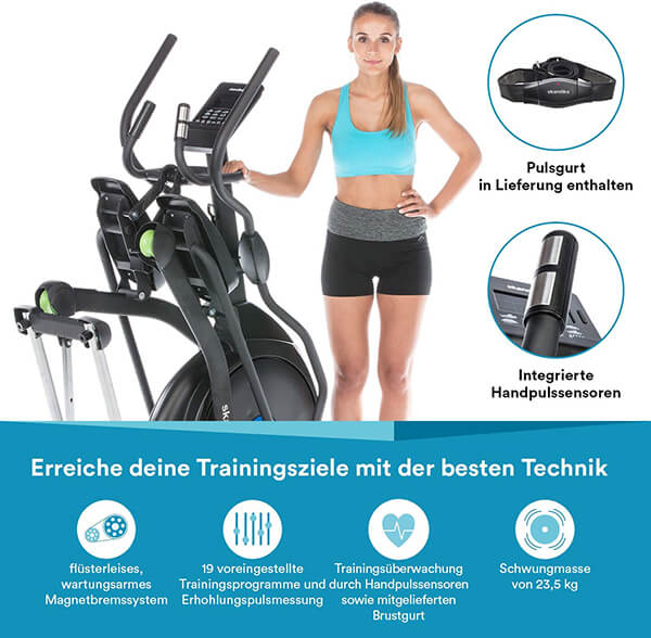skandika Crosstrainer CardioCross Carbon Champ